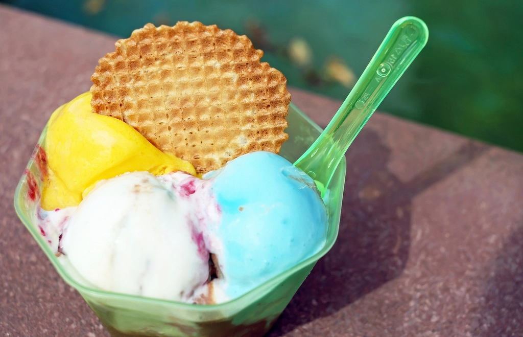 ice cream in a bowl